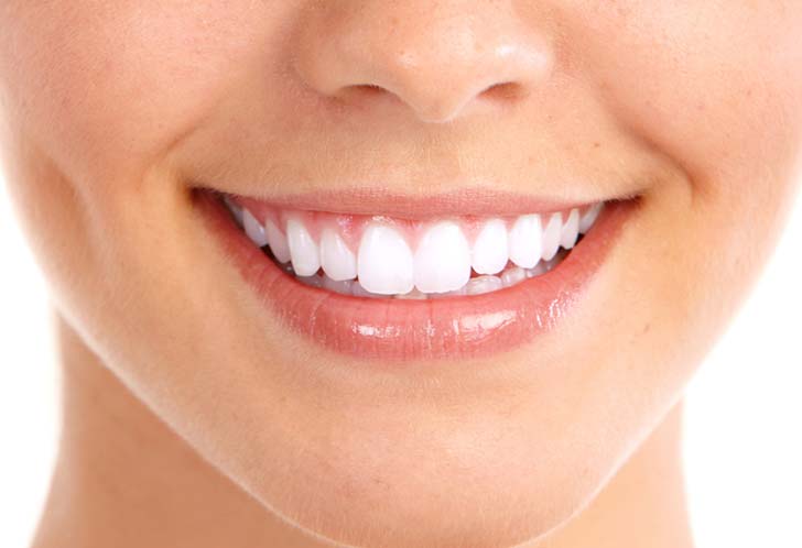 Smile white teeth.