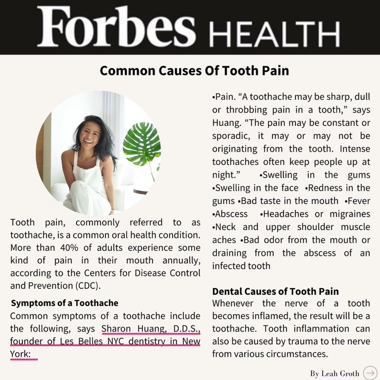 Common Causes Of Tooth Pain